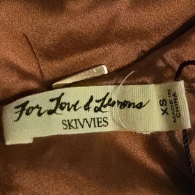 NWT For Love & Lemons X Revolve  Skivvies XS Lena Ruffle Bodysuit Silk Blend