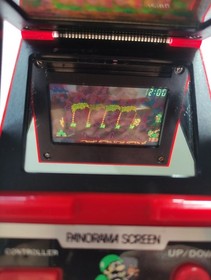 Vintage Nintendo game watch Mario's Bombs Away Panorama Screen NOT properly work