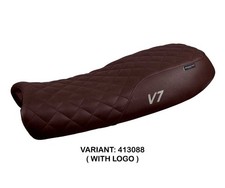 Seat saddle cover Davis Vintage   + logo TPZ for Moto Guzzi V7 2012 2020 1PL