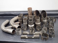 Lot of Exhaust Tip Turn Down Elbow Reducer Bushings Brackets - AS SHOWN