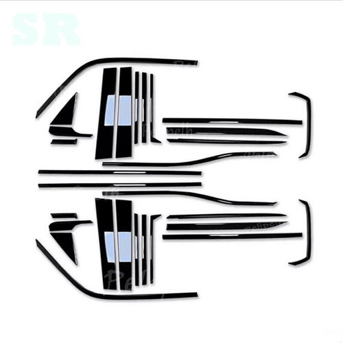30*Black Car Window Moulding Pillar Column Trim For Land Cruiser Prado 2024-2026 - Imagen 2 de 11