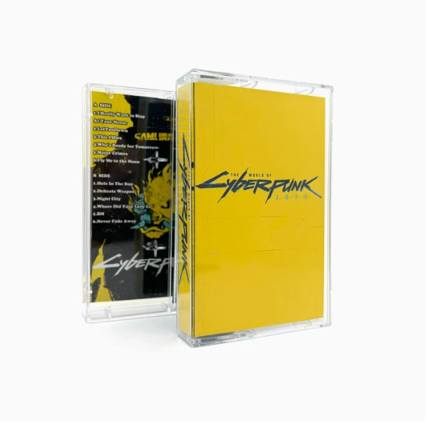 Cyberpunk 2077 Edgerunners  Fluorescent Green Cassette Tape Anime Tracks - Image 4 of 4