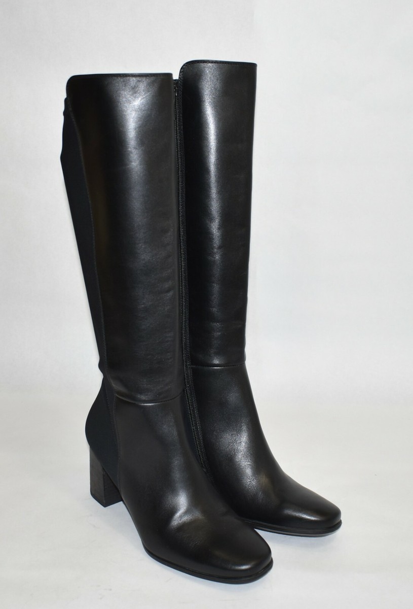 New Paul Green Belmont Knee High Boot Black Leather Size 5.5 New Paul Green Belmont Knee High Boot Black Leather Size 5.5