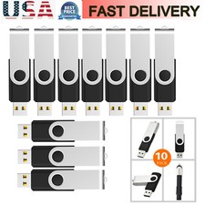 1/10 Pack 1G-32G USB 2.0 Flash Drive Swivel Memory Stick Pendrive Storage LOT