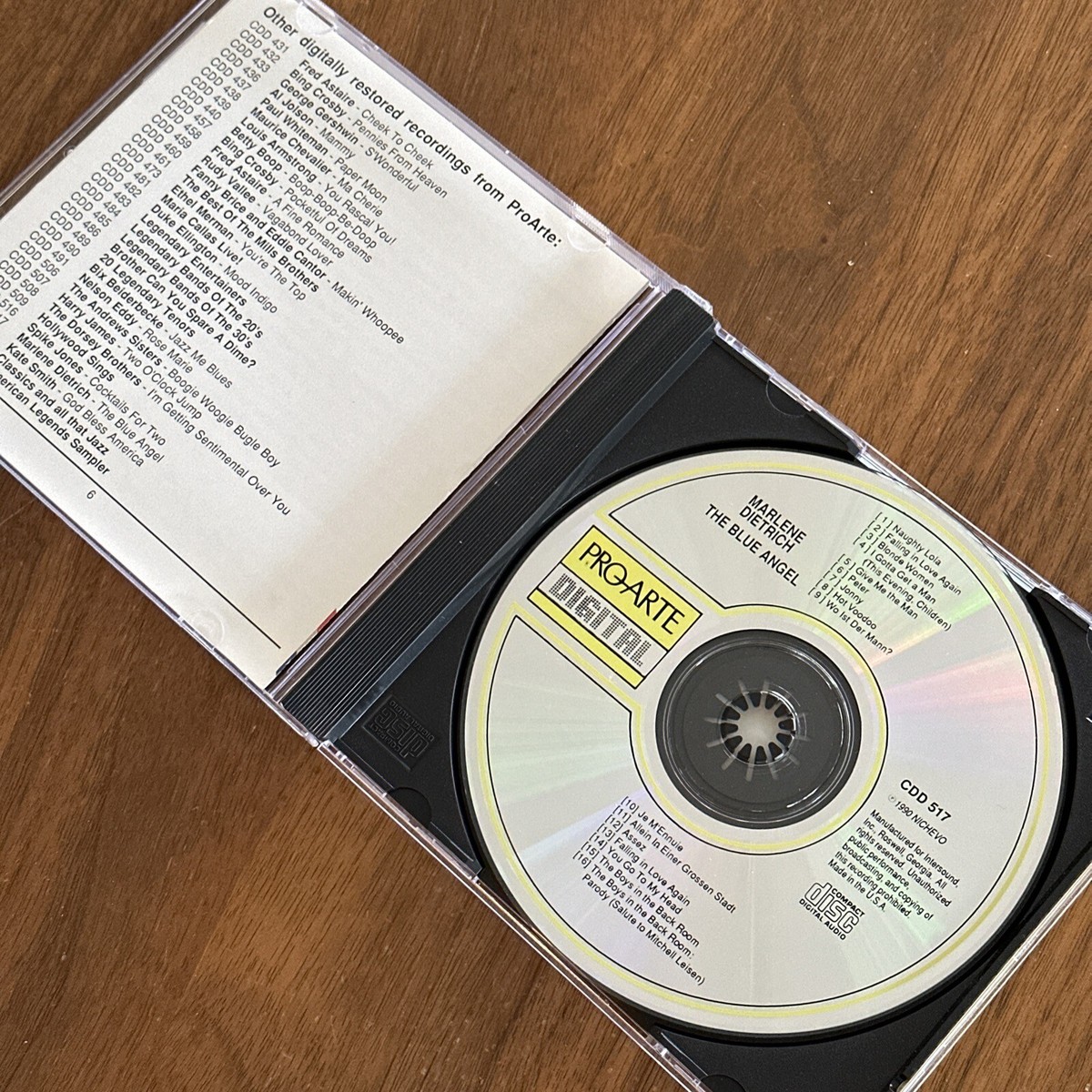 The Blue Angel by Marlene Dietrich (CD, 1990, Pro-Arte) | eBay