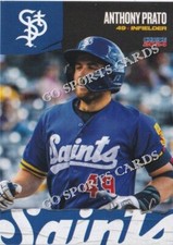 2024 St Paul Saints Anthony Prato RC Rookie Twins Minor League