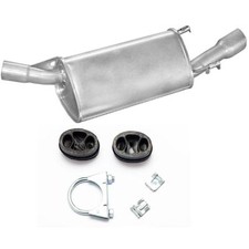 Endschalldämpfer Auspuff für Opel Tigra 1.4i/1.6i 16V 90/106 PS  + Anbausatz