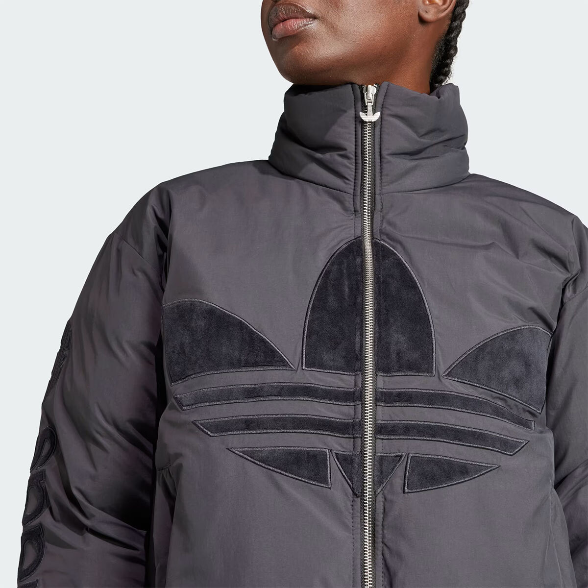 ADIDAS Womens ADICOLOR BIG LOGO JACKET IL8265 BLACK XS - L ASIAN