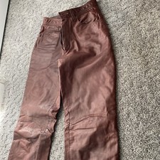 Vintage Neto Merlot High waisted Sz 26 Genuine Leather Pants