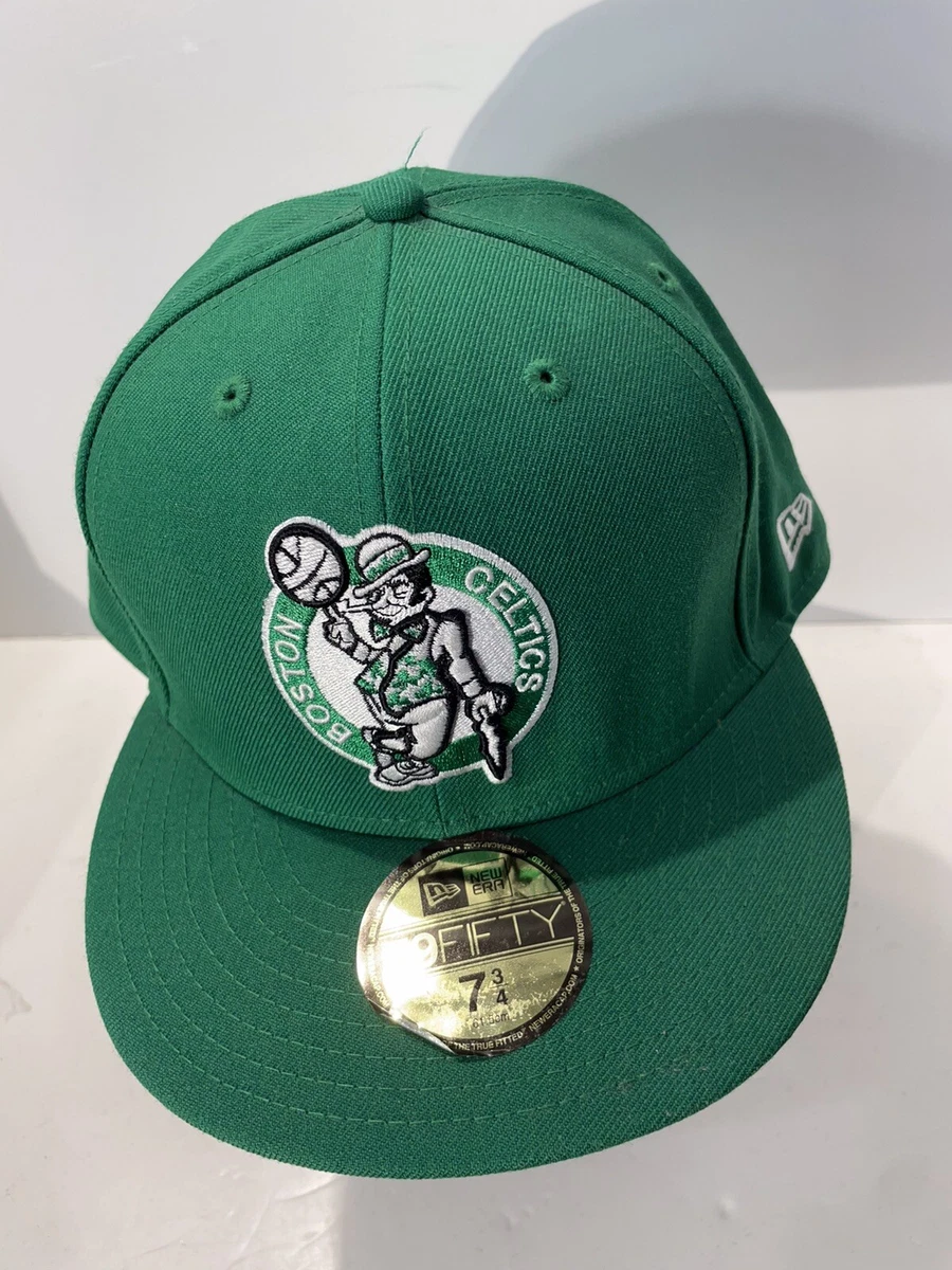 New Era Boston Celtics 59Fifty Cap Hat Fitted Size 7 3/4 NBA Basketball