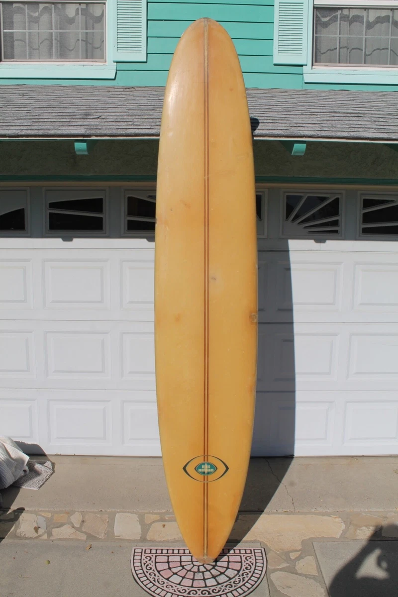 9 7 Bing Copeland Singed Vintage Wood D Fin 60 s Single Fin Longboard Surfboard