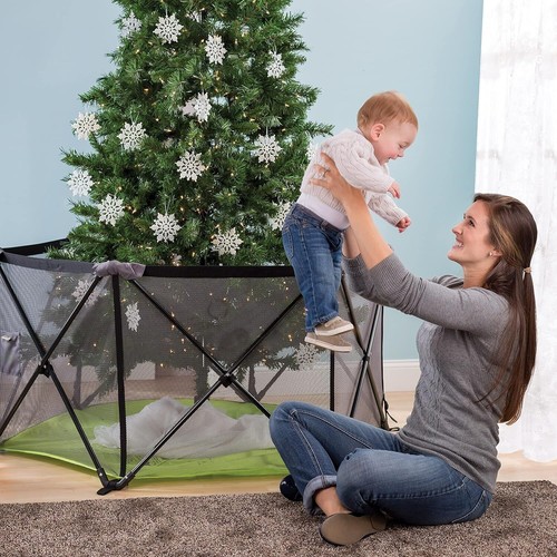 Portable Baby Safety Playard Lightweight Play Pen Indoor Outdoor Playpen US - Picture 4 of 7