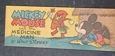 Mickey Mouse And The Medicine Man Walt Disney Comic Strip Book  1951 RARE BOX-29