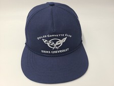 Vintage Delco Corvette Club Eriks Chevrolet Rope Snapback Hat Cap Made in USA