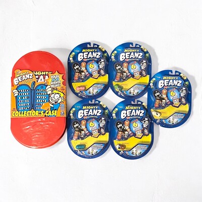 Mighty Beanz Series 2 Collector's Guide 2003 Moose Enterprise Lot & Red Case New