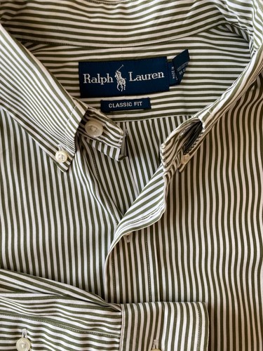 White Striped Mens Dress Shirt 