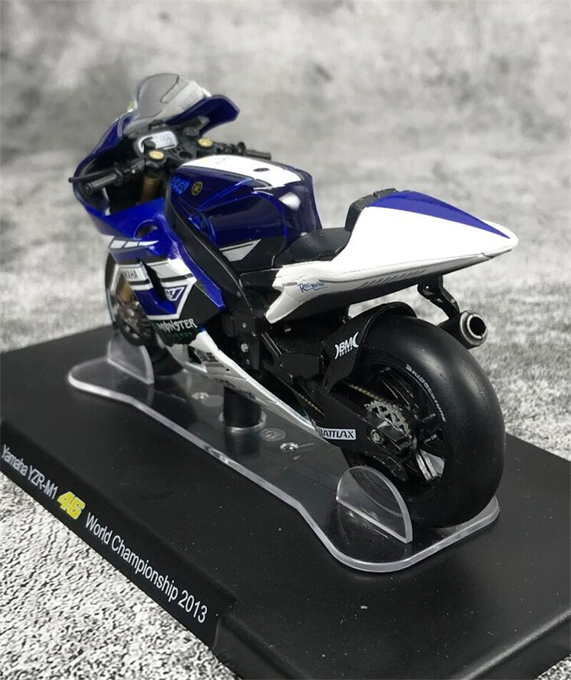 スポーツ MINICHAMPS  YZR-M1  2007 for LEO for Yamaha for YZR-M1 46 World 2013 White Blue