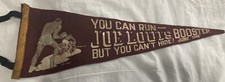 Joe Louis VS Jersey Joe Walcott Boxing  Pennant 1948 Nice Color 28 In. Long