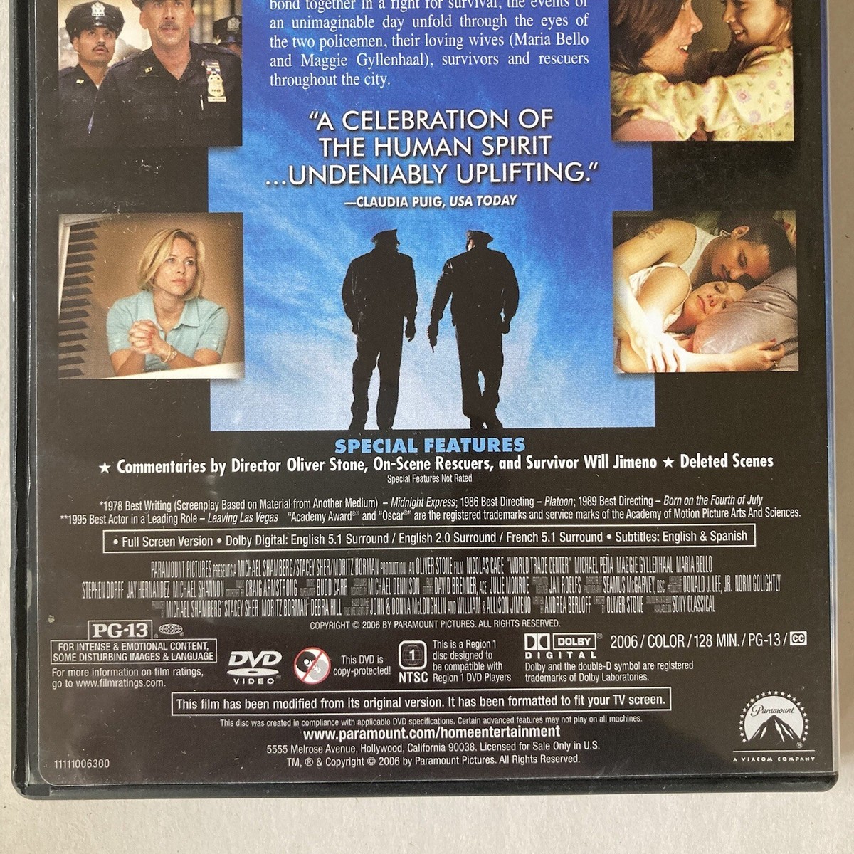 World Trade Center (DVD, 2006, Full Screen Version) Nicholas Cage