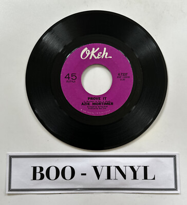 #ad #ad Azie Mortimer Prove it I don#x27;t care US Okeh:Northern Soul 7” Vinyl Ex GBP 12.08