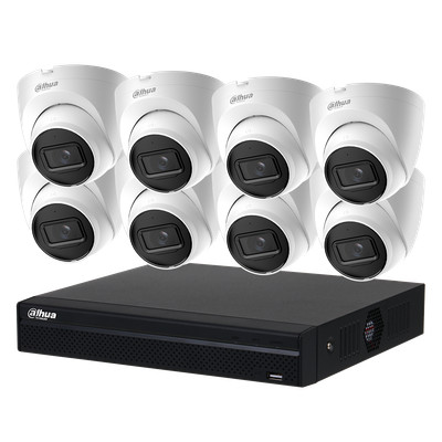 US DAHUA Security 8CH 8POE IPC-HDW2441T-S+NVR2108HS-8P-4KS3 Network Video Lot 