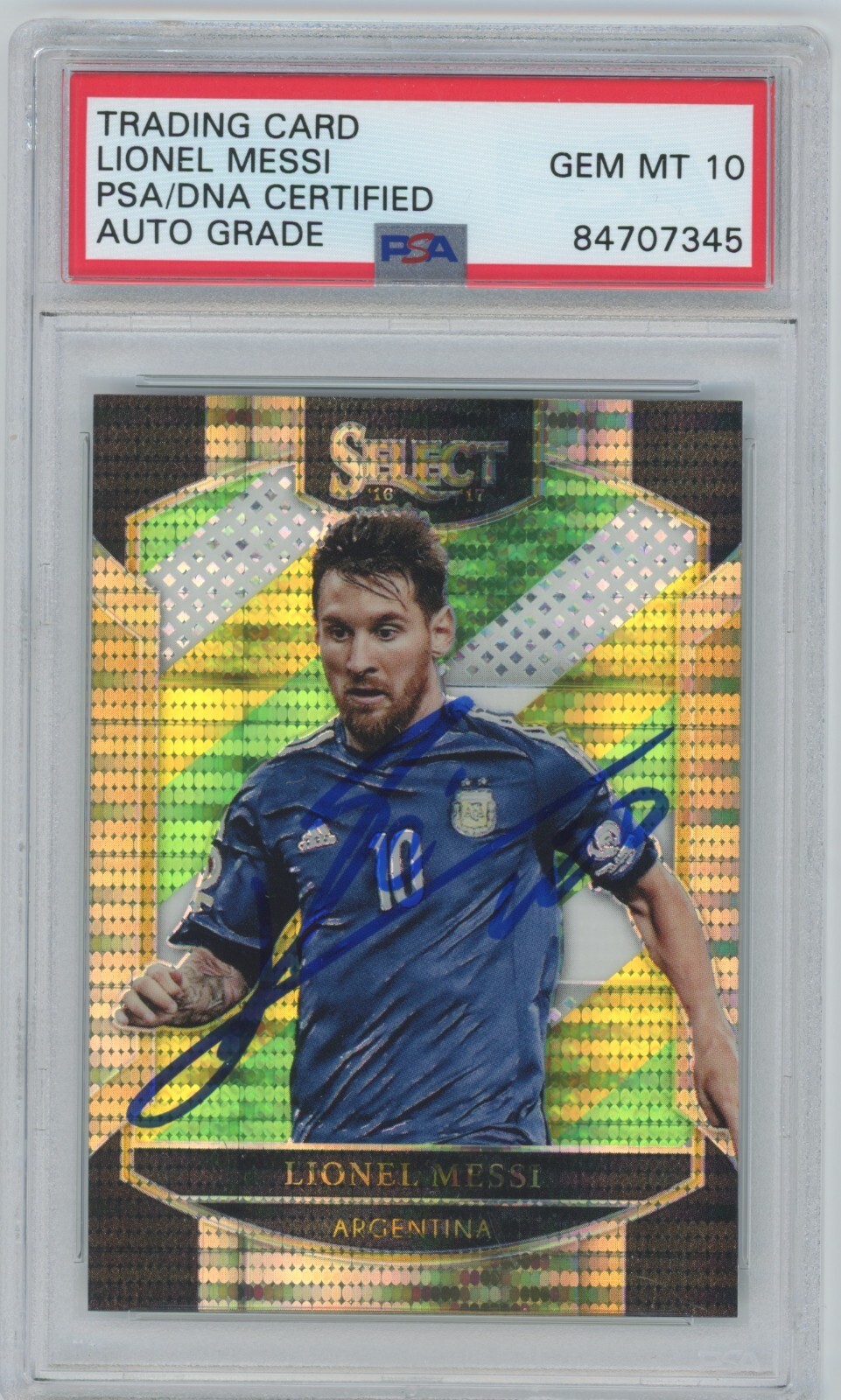 LIONEL MESSI (ARGENTINA) 2016-17 PANINI SELECT SOCCER TERRACE