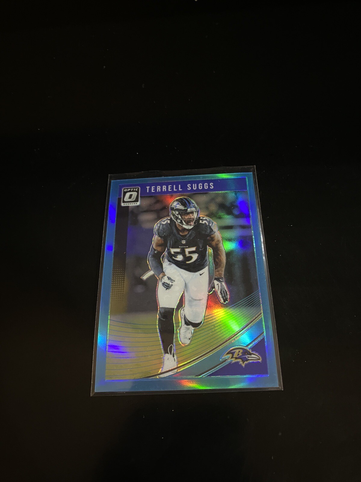 Terrell Suggs 2018 Donruss Optic Aqua Prizm /299 Ravens 10 PWE