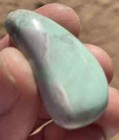 Untreated Blue Lucern Varicite Gemstone Cab Pendant from Utah — photo 3