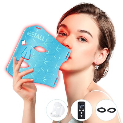 LED Infrared Facial Mask Skincare Device, Beauty Care Tool for Women at Home