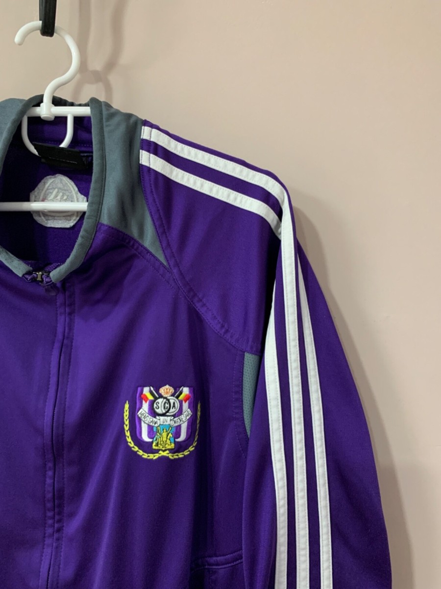 Anderlecht 2004 Zip Vintage Football Jacket Adidas Soccer Retro