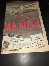Monty Kelly Majorca Rare Original 1954 Promo Poster Ad Framed!