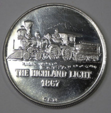 Golden State Mint 1867 The Highland Light 1 Ounce .999 Fine Silver Round 89.00 per troy oz