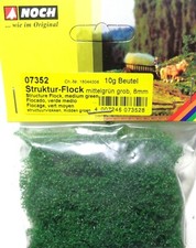 NOCH 07352 (449€/kg) Struktur-Flock mittelgrün, grob, 8 mm, 10 g