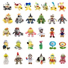 Super Mario Bros Fury Bowser Koopa Lemmy Cappy Toadette King K Rool Plush Toy