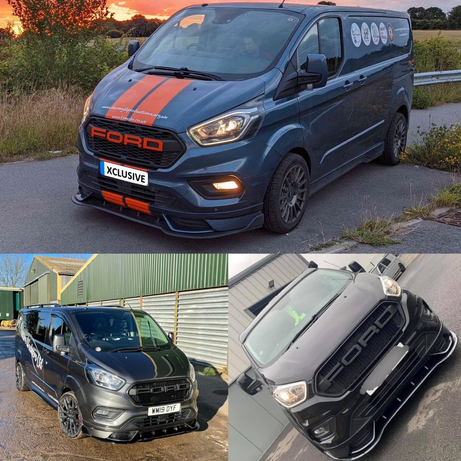 transit custom front splitter