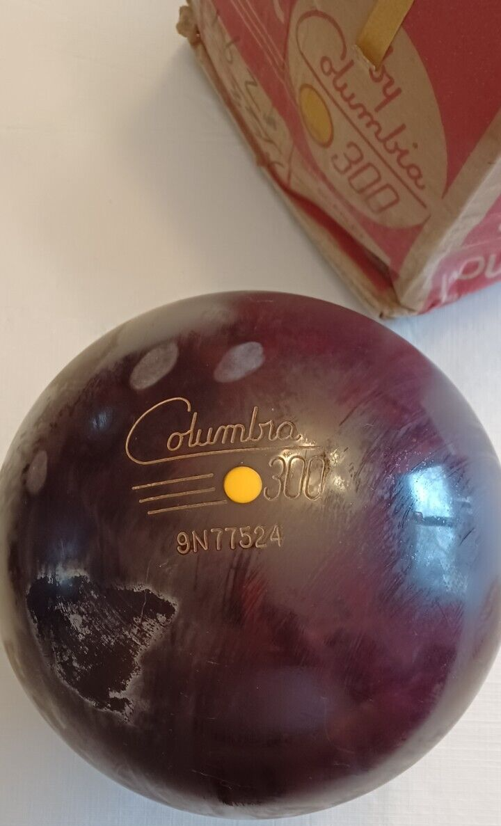 16 pound Columbia Yellow Dot Bowling Ball 9N77524 Unpolished NEW eBay