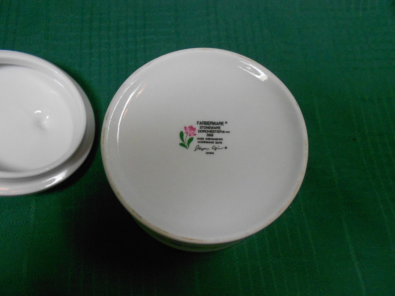 Farberware Stoneware Cream and Sugar Bowl with Lid Dorchester eBay