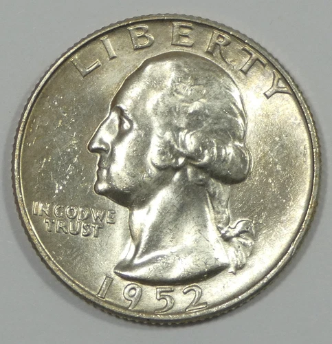 1952-D Washington Quarter Nice BRILLIANT UNCIRCULATED Silver 25c