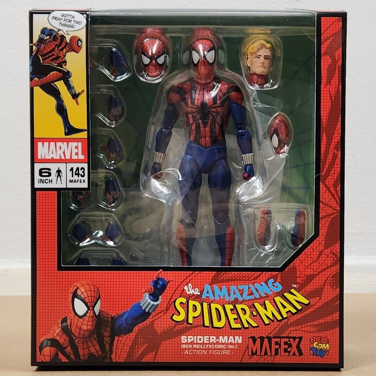 Reissue MEDICOM TOY MAFEX No.143 SPIDER-MAN BEN REILLY (COMIC Ver