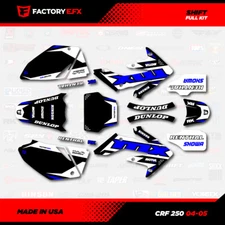 Black & Blue Shift Racing Graphics kit fits Honda Crf250 04-05 Crf 250 Decal