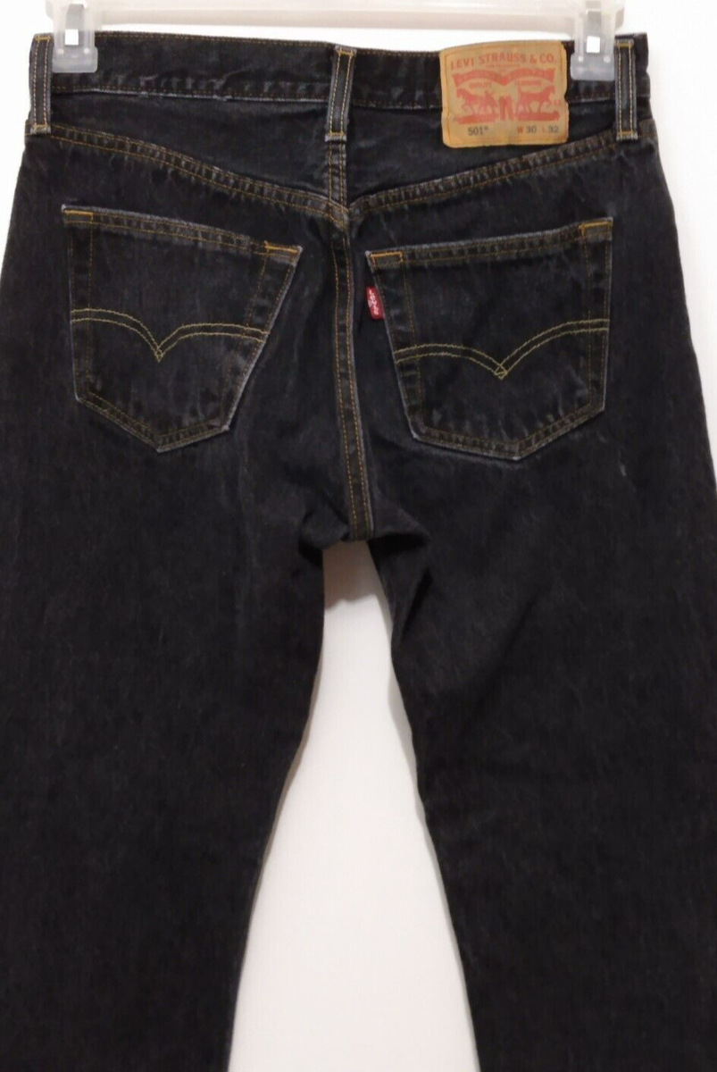 Levi's 501 Button Fly Denim Jeans WPL423 Made In Mexico Size 30x32
