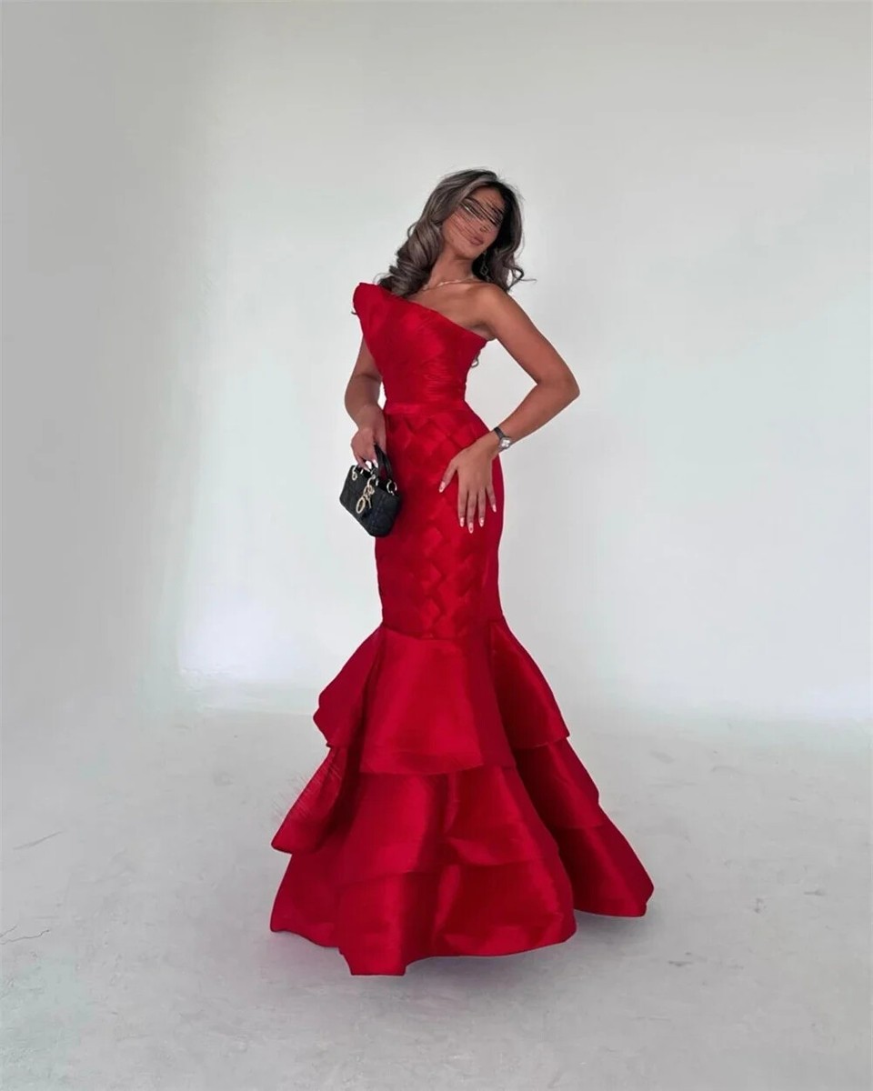 dress with one shoulder long sleeve Amelia Couture 2102 Prom Dress - Emerald Green