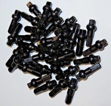 72 - 14g Double square bicycle Brass Black spoke nipple 16mm DSN