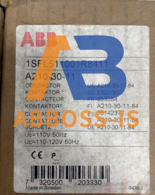 A210-30-11 ABB Contactor AC24 110V-120V Brand New in Box