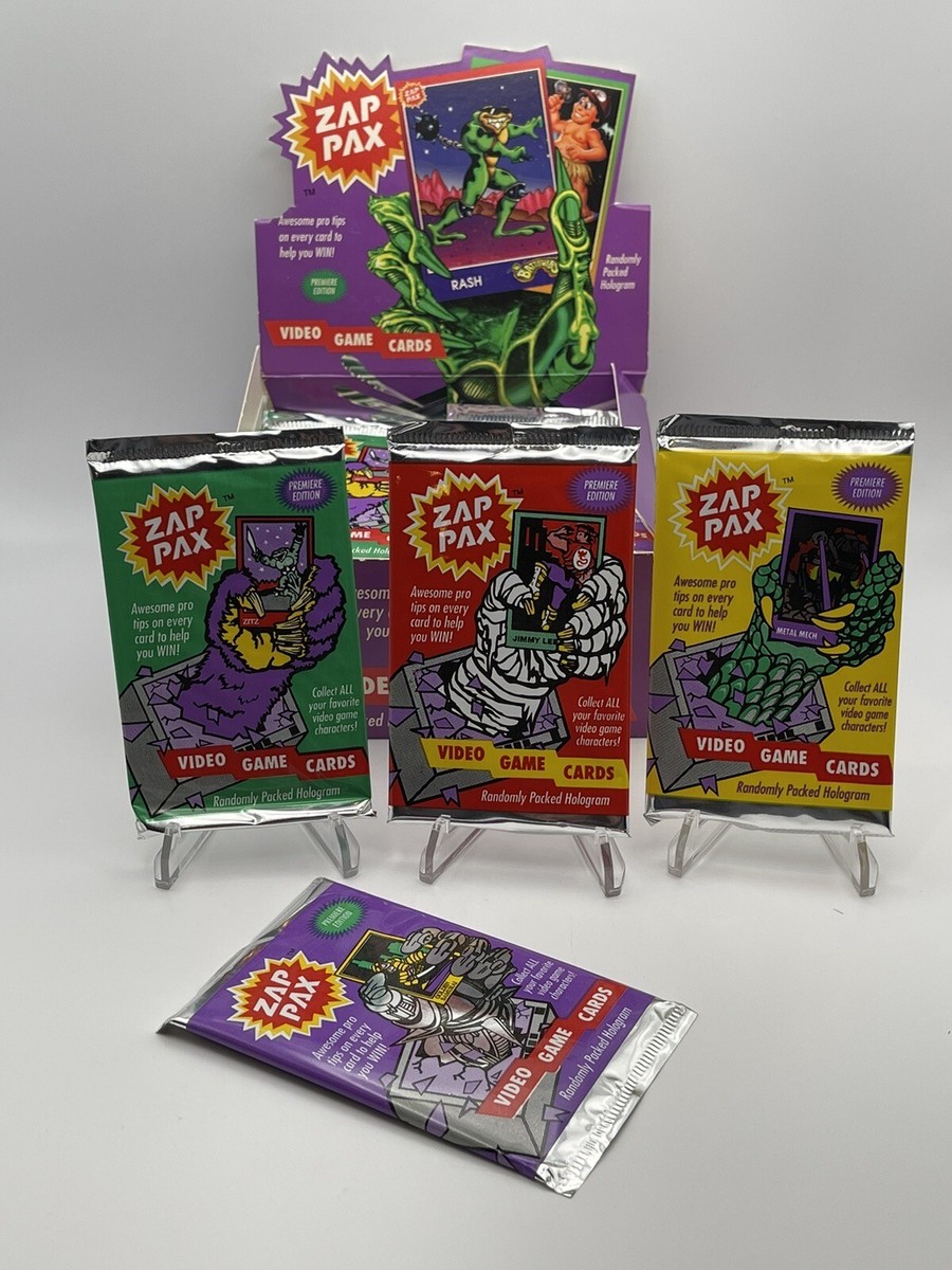 1992 Zap Pax Video Game Premiere Unopened Sealed (1) Pack - 8