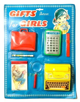 VINTAGE 1970s ANTONI GIFT FOR GIRLS LITTLE SECRETARY NEW SEALED CARD GREEK RARE