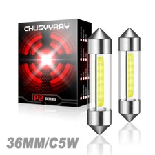 White 36mm LED Festoon Interior Dome Light Bulb Lamp 6418 DE3423 6411 6413 3425