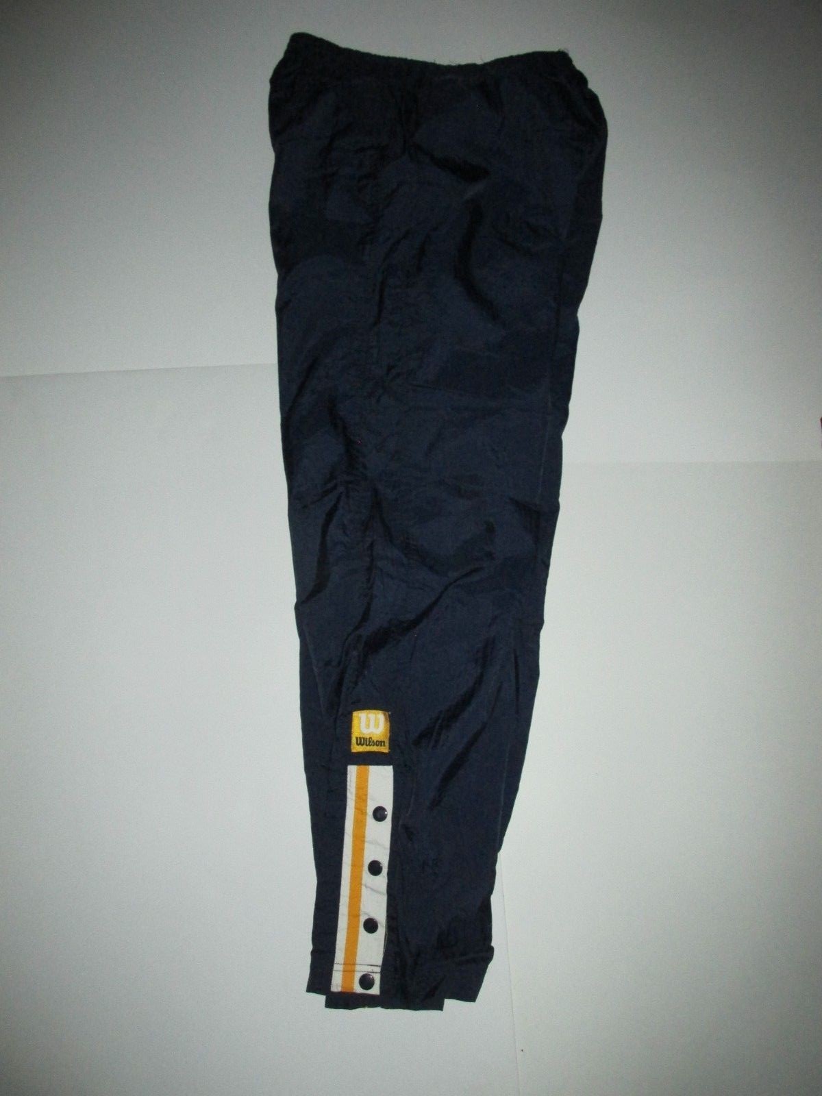 Wilson Advantage Vintage Navy Nylon Warm Up Pants Men… Gem