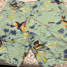 Polo by Ralph Lauren Green Tropical Print Shorts