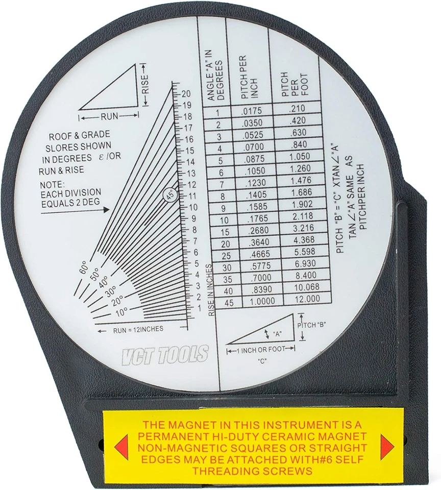 DIAL MAGNETIC BASE ANGLE FINDER PROTRACTOR GAUGE PROTRACTOR FINDING DEGREE GAGE - Image 2 of 4
